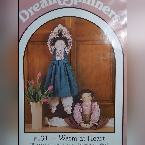 Dream Spinners #134 Warm At Heart Door Stopper Doll Pattern - Picture 1 of 3